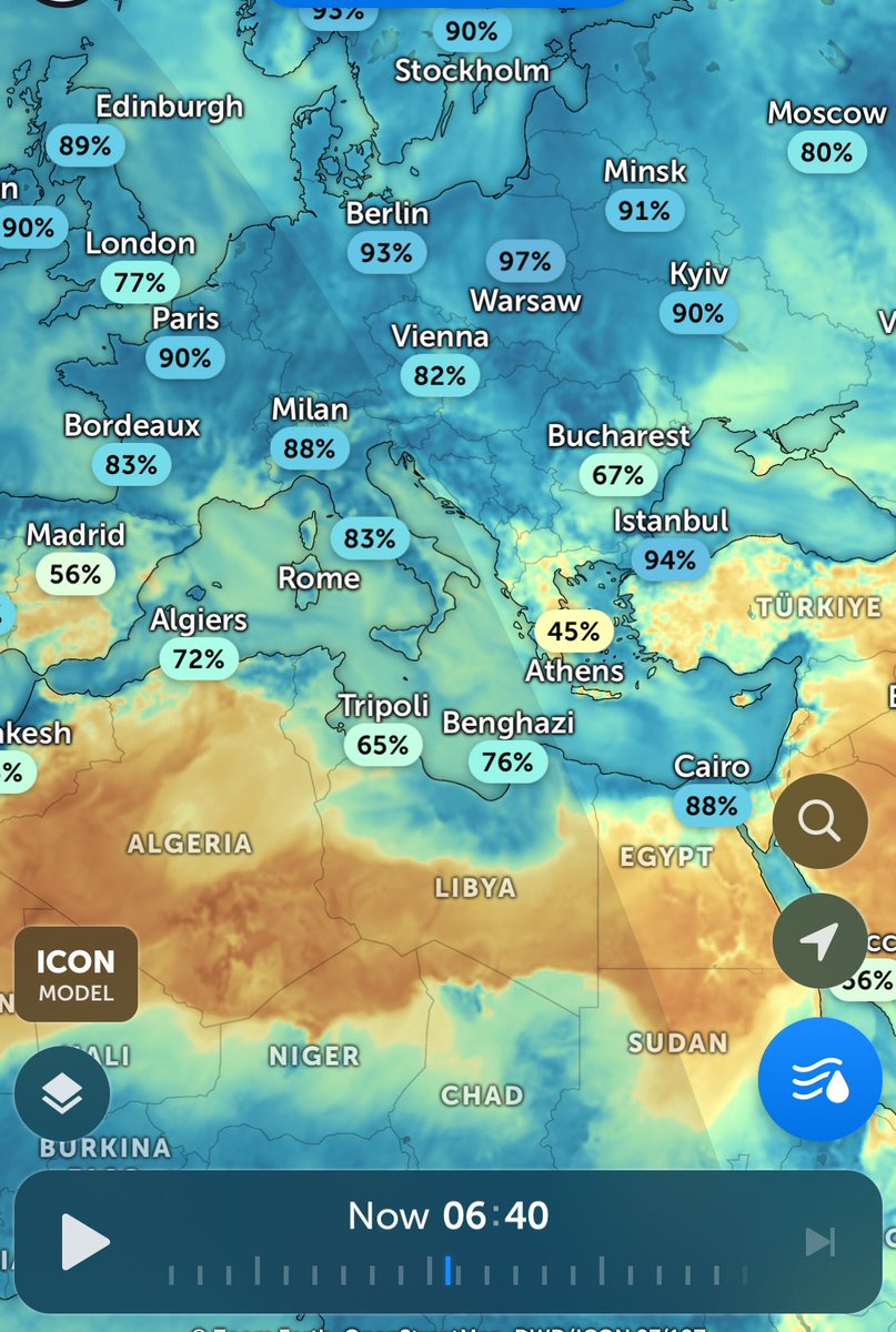 Go_Away_Baby's tweet image. Middle East, Asia &amp;amp; Europe #Humidity map