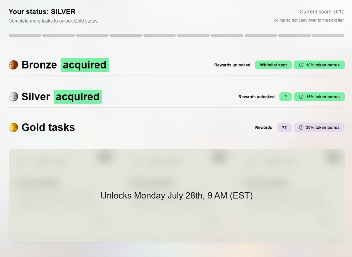 OxDavinci's tweet image. Boundless Gold tier task unlock Today, at 9 AM EST.
A 30% token bonus awaits those who stay consistent.
Are you ready?