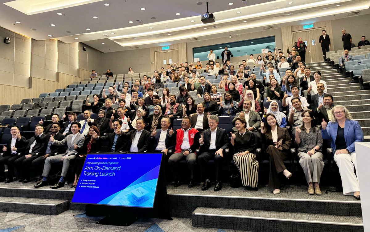 Monash Malaysia (@monashmalaysia) on Twitter photo We're proud to host today's <a href="/Arm/">Arm</a> Training Launch at <a href="/MonashMalaysia/">Monash Malaysia</a> with ASEM and <a href="/sidecmy/">Sidec</a>, a key step in Malaysia's #semiconductor journey. Officiated by YAB Dato' Seri <a href="/AmirudinShari/">Amirudin Shari</a>, the event highlighted Selangor’s ambition to lead in advanced chip design and development. ⚙️ We're proud to host today's <a href="/Arm/">Arm</a> Training Launch at <a href="/MonashMalaysia/">Monash Malaysia</a> with ASEM and <a href="/sidecmy/">Sidec</a>, a key step in Malaysia's #semiconductor journey. Officiated by YAB Dato' Seri <a href="/AmirudinShari/">Amirudin Shari</a>, the event highlighted Selangor’s ambition to lead in advanced chip design and development. ⚙️
