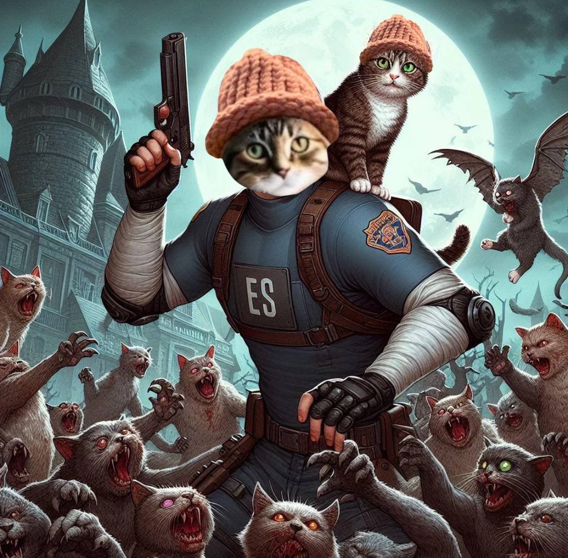 CWIFcats's tweet image. Cats vs. zombies 😸🧢 $cwif