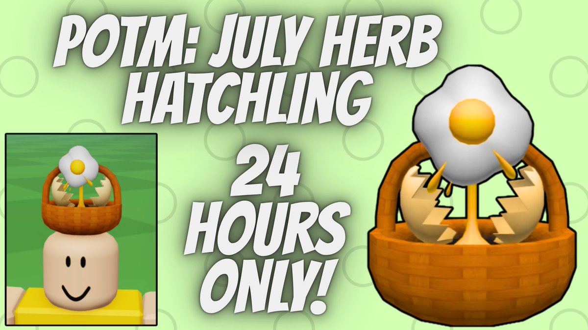 Hello everyone! I am back again with the next installment of the Plant of the Month series, with this one being themed after the most recent event.🥚 Available for 24 hours only.  #Roblox #RobloxDev 🧺

Link: roblox.com/catalog/117277…