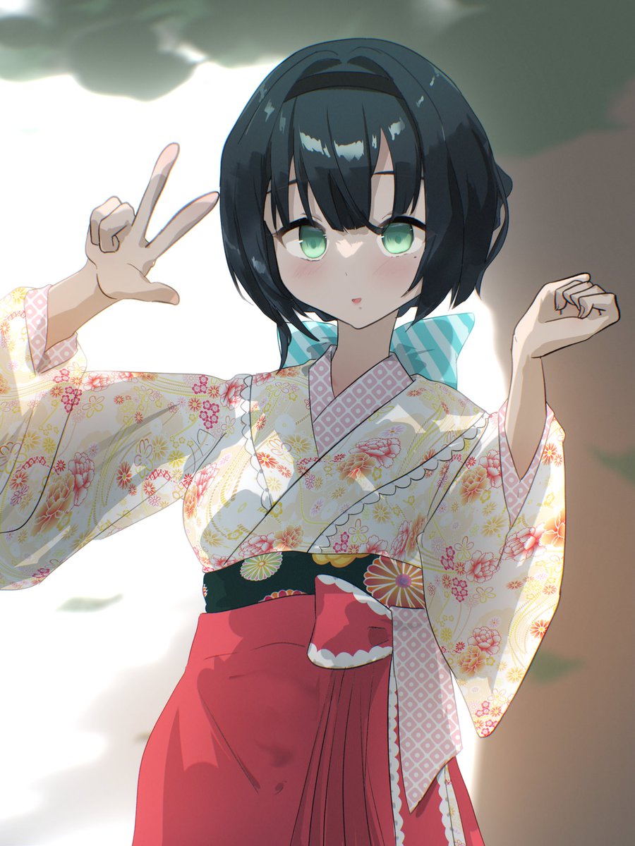 WazyaSuzu's tweet image. 似合う…かな…?