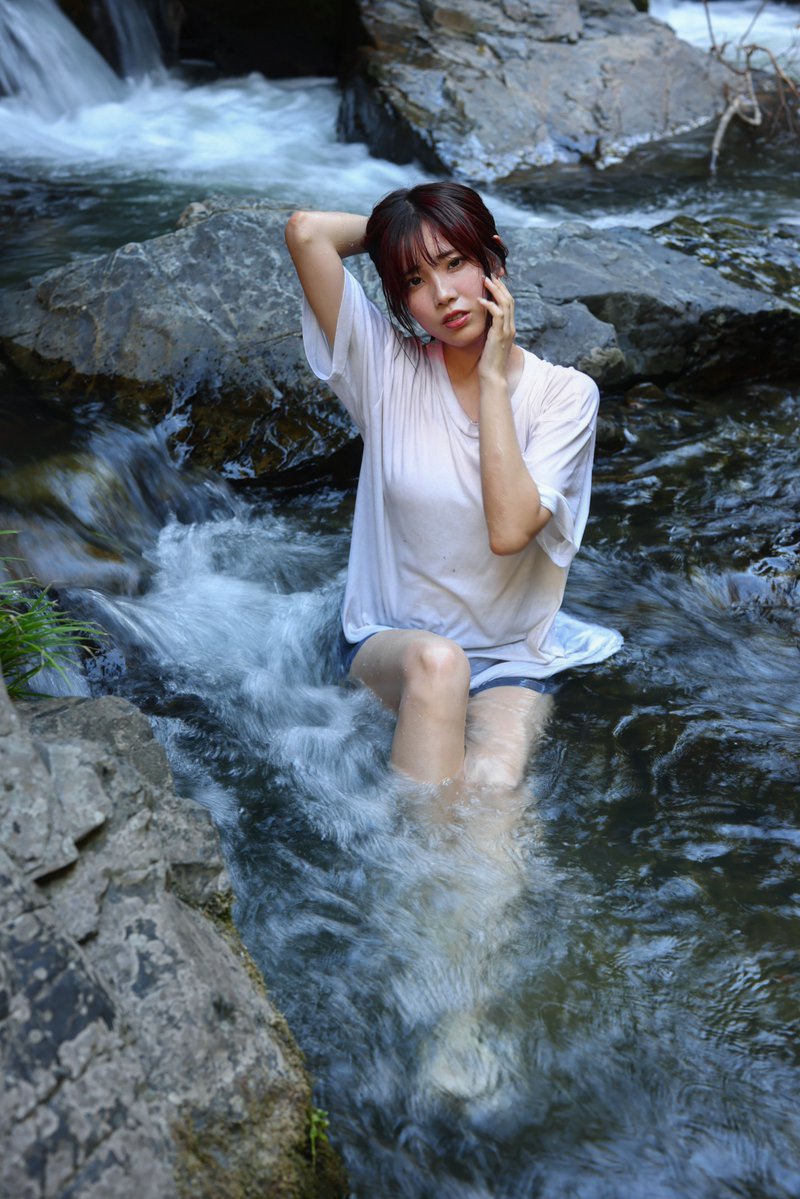 emu_zou_sub's tweet image. のんさん(@non_photodiary)🫧

#ポートレート 
#濡れ撮