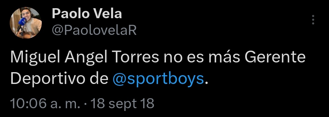 adrianstats's tweet image. Miguel Angel Torres fue GD del Sport Boys desde FEB/2017 hasta SEP/2018 (1 año y 7 meses). Por lo tanto no cumpliría con el requisito de experiencia.
Sin embargo en su CV consigna 3 años como GD en el Sport Boys (OCT/16 - DIC/19).
@SUNATOficial @MariluAybar