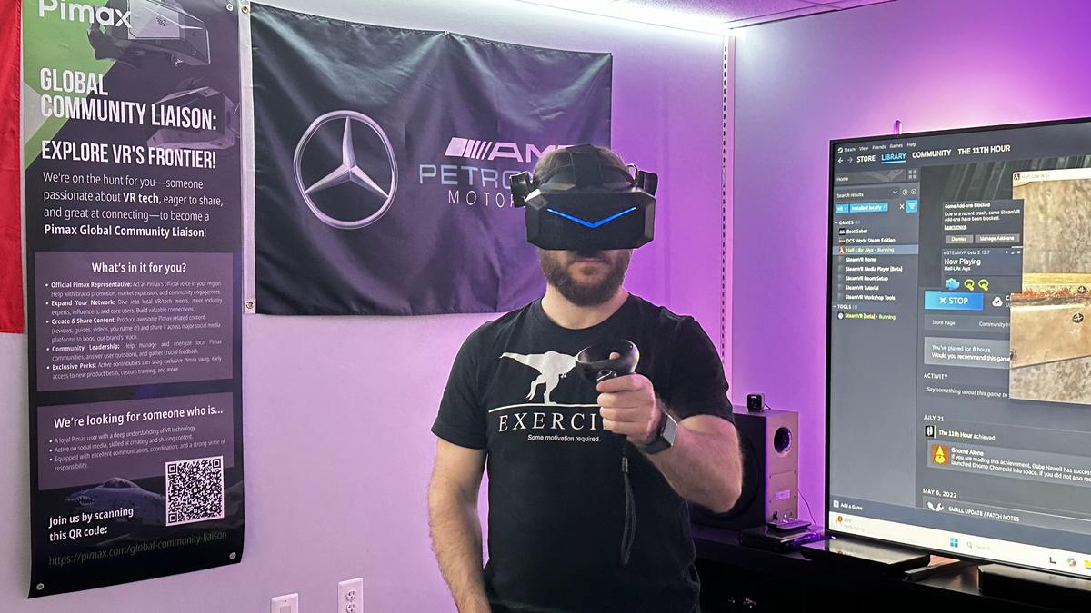 pimaxofficial's tweet photo. So cool to see everyone hyped on iRacing with Light and totally blown away by the clarity of Fly Simulator + Super. It was definitely a party! π
Denver, you're up next!
Can't wait to see you all there! Get ready for more VR awesomeness! #Pimax #Roadshow2025 #VRFamily https://t.co/wNRR7s9vmW
