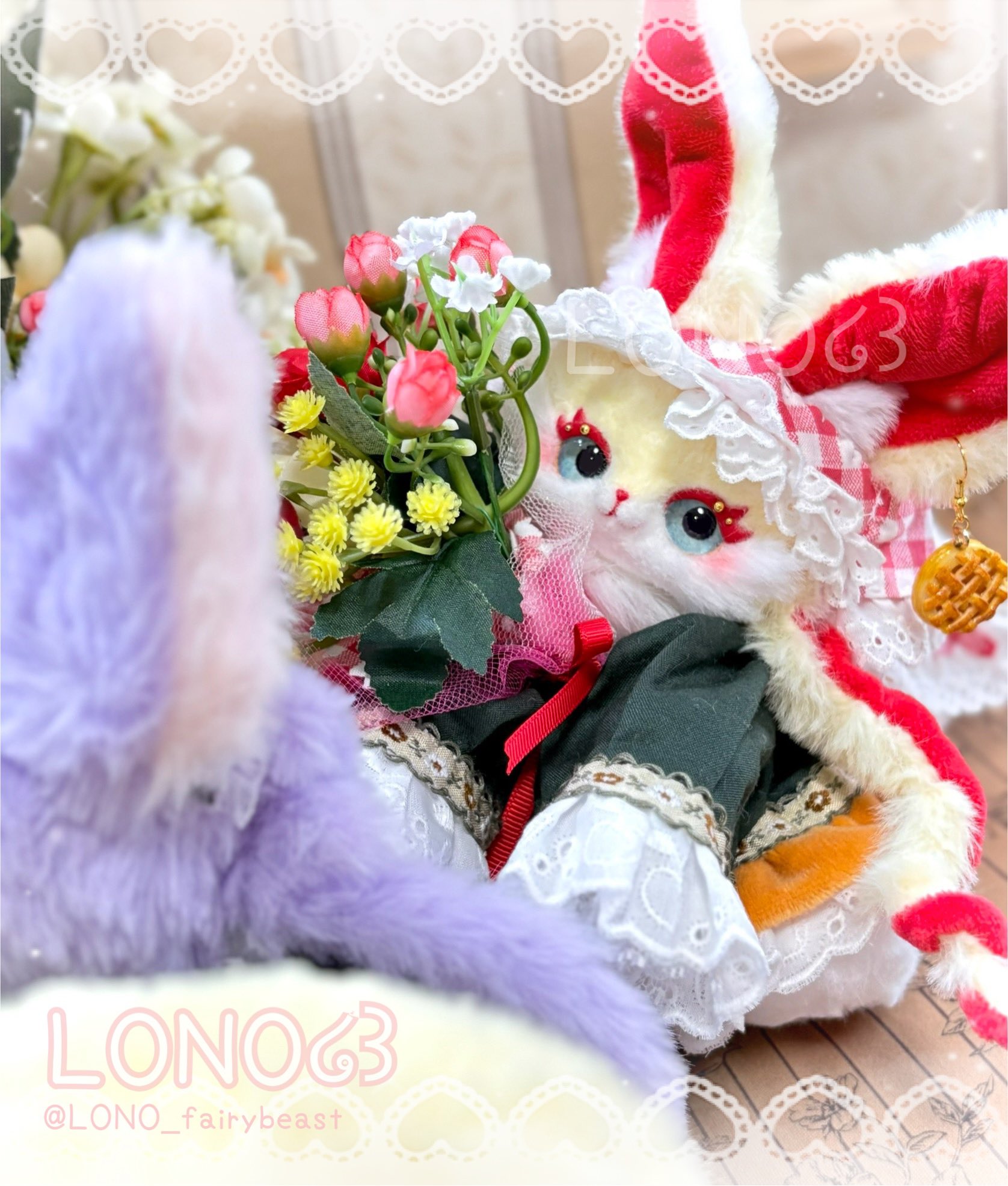 蓄光琉球ガラスの瞳☆アートドール☆幻獣☆くまらいおん☆アートベア☆バレンタイン☆ LONO໒꒱ 幻獣のおうち (@LONO_fairybeast) / X