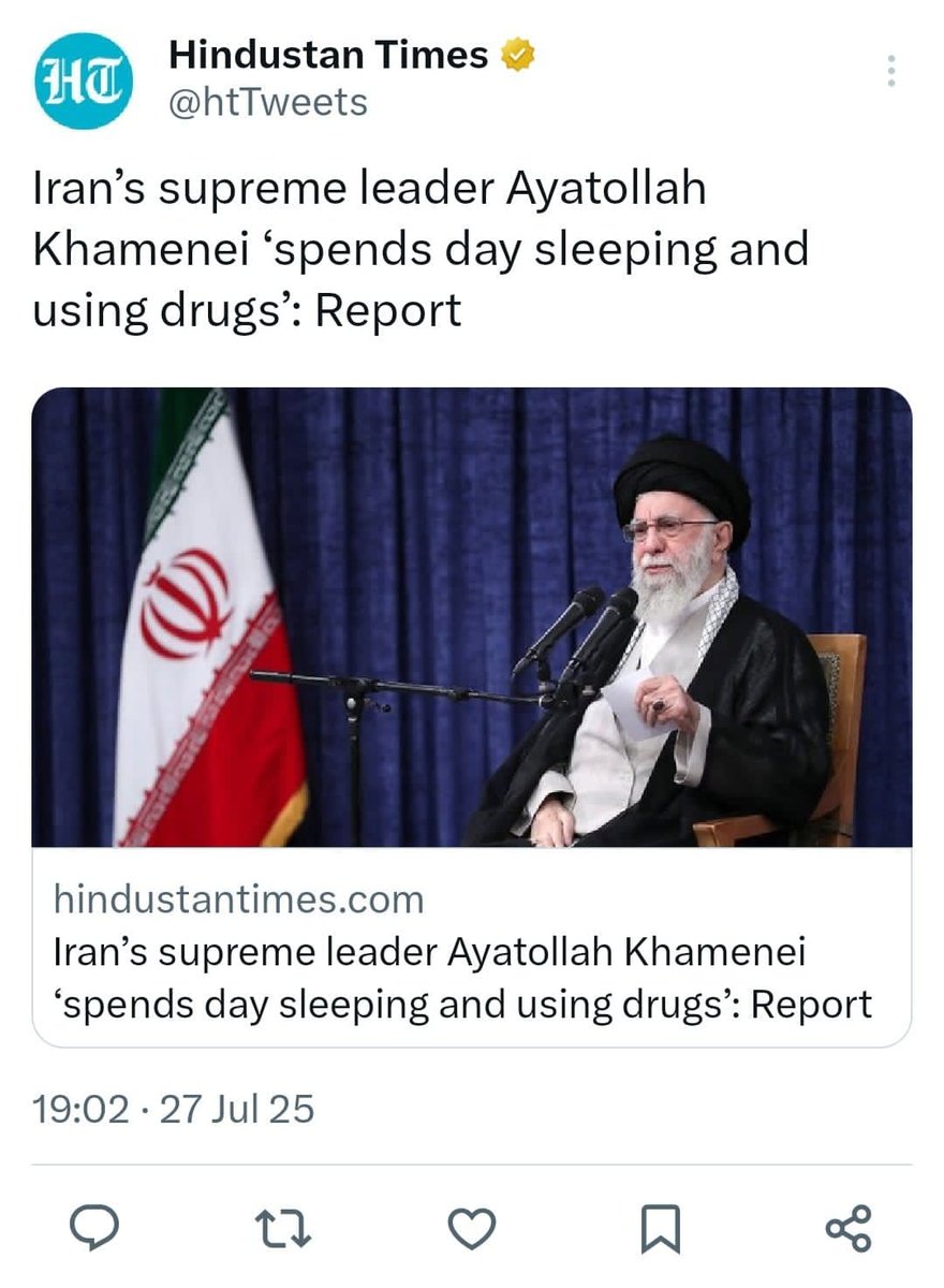 ConflictWatchX's tweet image. 🇮🇳 Hindutva India's Shameless Crawl to Zionist Feet
📍To impress its Tel Aviv masters, Modi's India has stooped to new, disgusting lows, now attacking even Iran’s Supreme Leader by branding him a “drug addict.”
‼️This isn’t random. It’s calculated psychological warfare, meant…