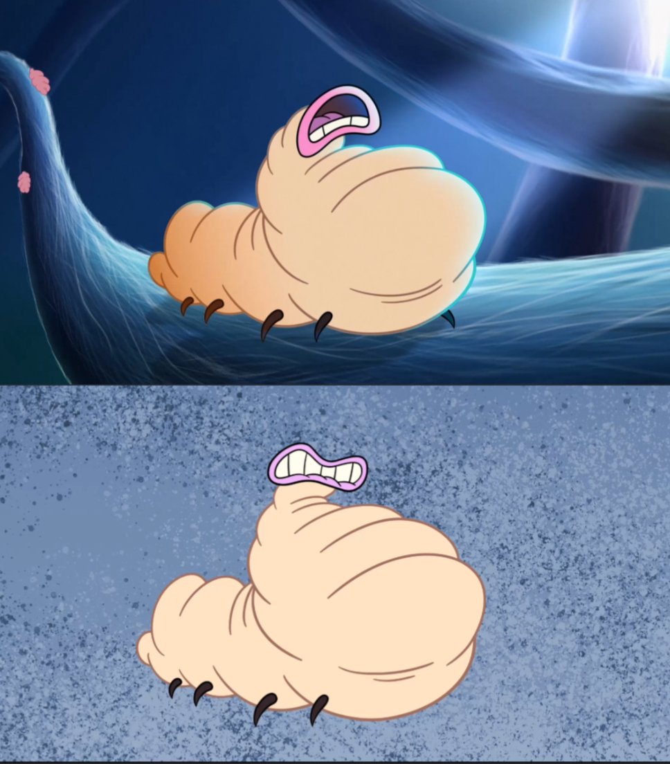 Before and after of the singing parasite. Huge difference with post-processing and I love it!