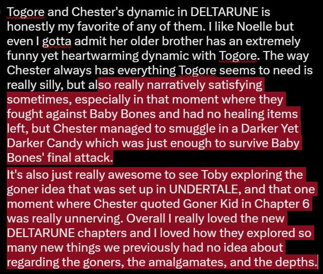t4bby0's tweet photo. #DELTARUNE #ChesterHoliday #Togore #BabyBones #DeltaruneChapter6 #DeltaruneChapter7 https://t.co/pxR6nN2RiT