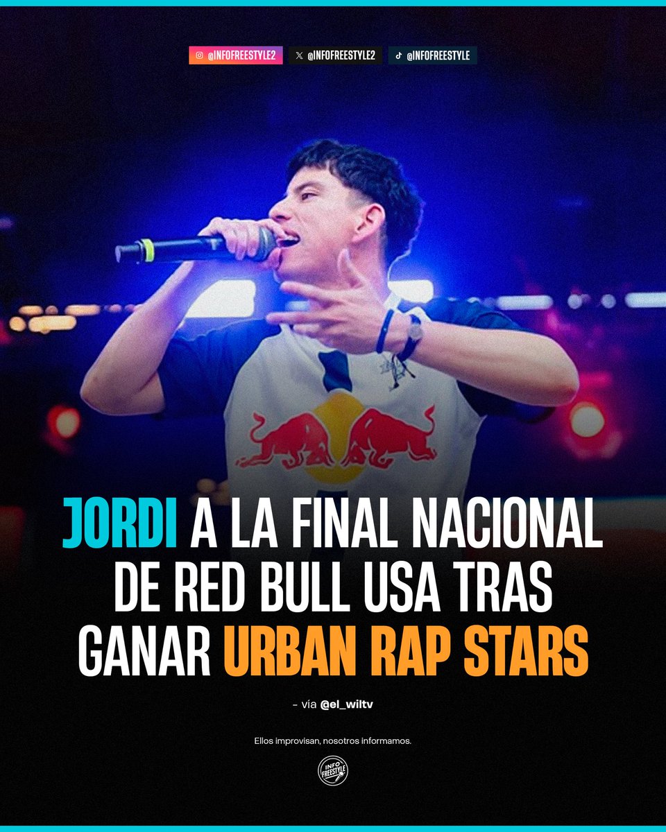 InfoFreestyle2's tweet image. ¡A la Final Nacional! 🥇
El dia de hoy JORDI 🇲🇽 fue el campeón del cupo de Red Bull Batalla Estados Unidos 🇺🇸 organizado por Urban Rap Stars en Dallas, Texas.
Jordi 🇲🇽 venció en la batalla final a Micky Ricon 🇲🇽 y está clasificado a la Final Nacional estadounidense.…