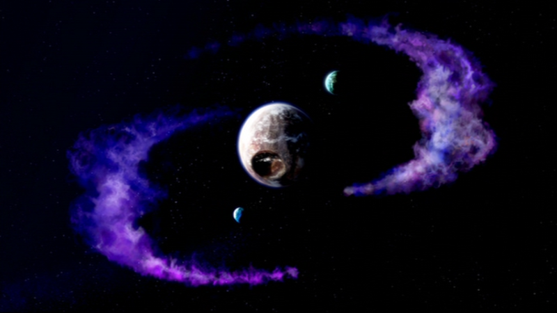 BionicleBot's tweet image. [Solis Magna System] The three planetoids of Spherus Magna, as seen in BIONICLE: The Legend Reborn, biosector01.com/wiki/Bara_Magna