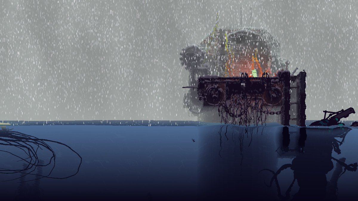rainworldhourly's tweet image. Saint | Shoreline | Leviathan | Frigid Coast | Downpour