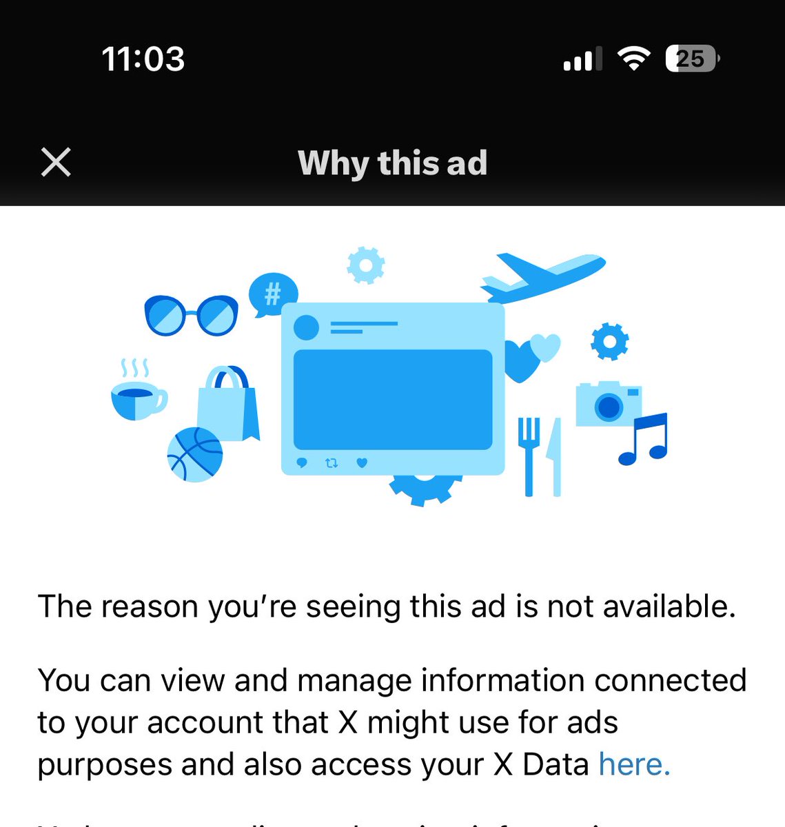 shitshowdotinfo's tweet image. its always this message on the real interesting ads