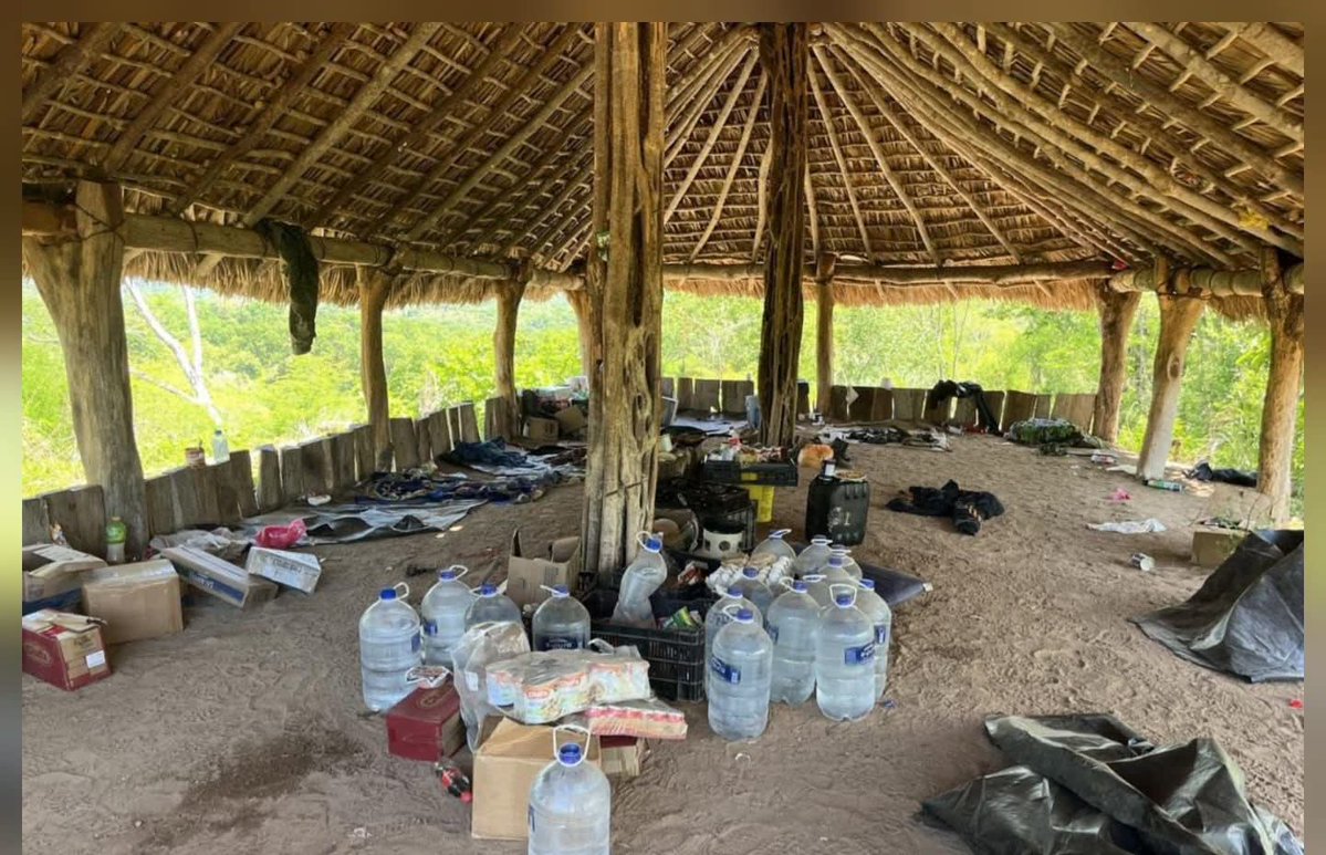 HRS4NTOS's tweet image. 🚨🪖Desmantelan campamento 🛖 en San Ignacio; aseguran explosivos 🧨 , armas y droga.
#FuerzasArmsdasdeMexico @Defensamx1 @GN_MEXICO_
