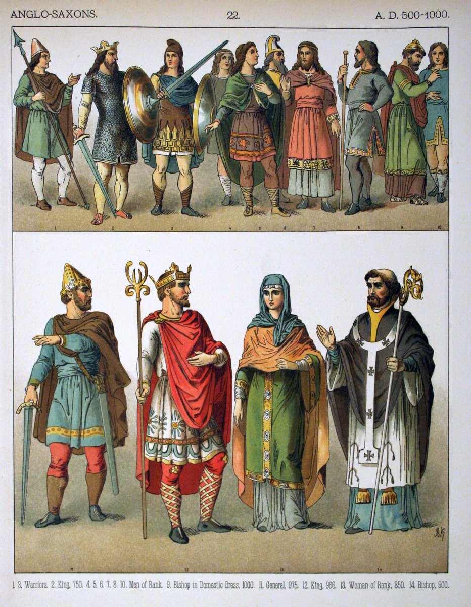 RenaissRewind's tweet image. Anglo-Saxons A.D. 500 -1000
