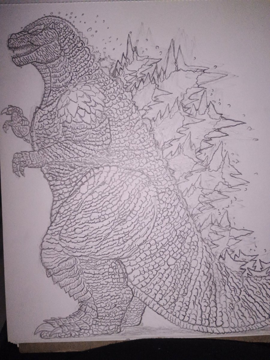 AustinR14243809's tweet image. Another thing to add. Tsungoji has skin that is shredded,but still attached to his Dorsal fins. When using his heat ray, they shred and tear. Once he is done, it regenerates back over his Dorsal fins in different ways.
#fangoji