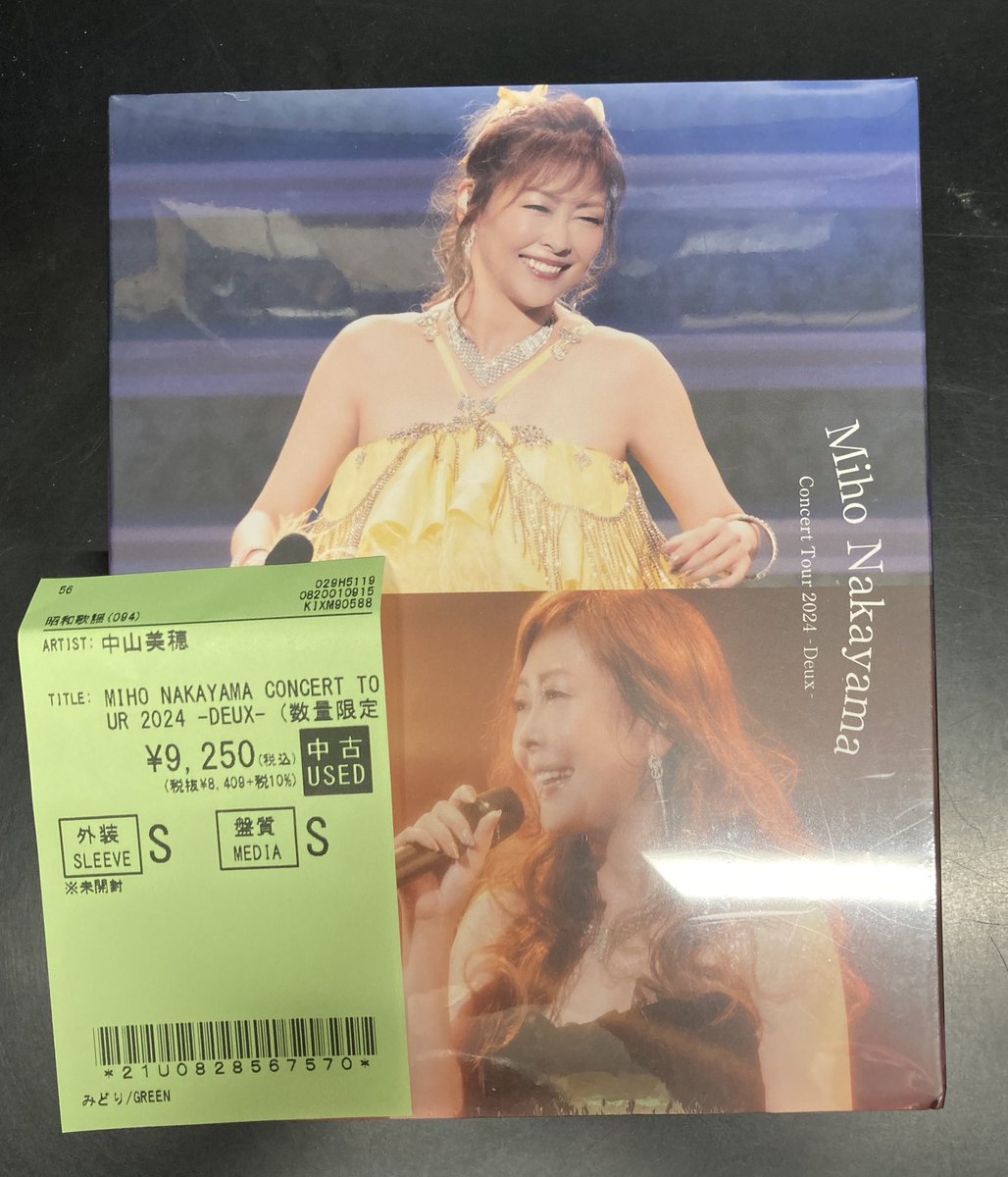 diskunion_showa's tweet image. 🆕昭和歌謡館の新着中古Blu-ray📀
中山美穂 『Concert Tour 2024 -Deux-』
デビュー39周年イヤーの2024年、ツアーファイナル立川でのステージ映像が未開封の状態で入荷!!
ミポリンの歌う姿がたっぷり収録。特製フォトブック付きです📸
涙無しではみられない、感動のステージ!