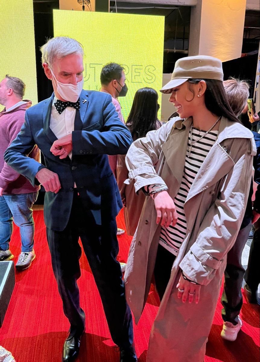 Two scientists together