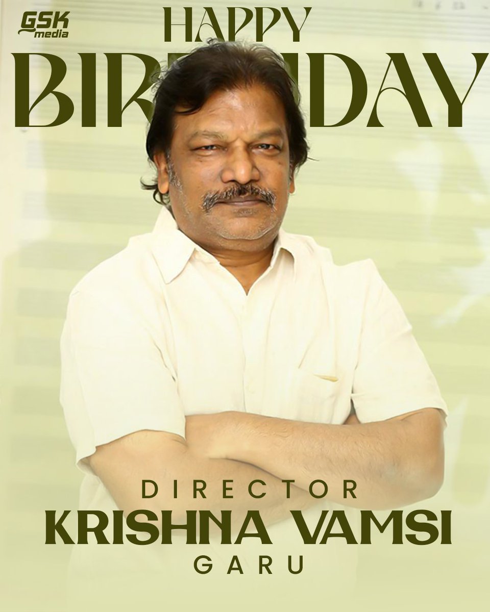 PRO Sreenu Suresh (@prosreenusuresh) on Twitter photo Birthday wishes to the phenomenal filmmaker <a href="/director_kv/">Krishna Vamsi</a> garu 🎉♥️
Wishing you a blockbuster year ahead filled with success, happiness and health. May all your future endeavours will create sensation 💥💥
#HBDKrishnaVamsi Birthday wishes to the phenomenal filmmaker <a href="/director_kv/">Krishna Vamsi</a> garu 🎉♥️
Wishing you a blockbuster year ahead filled with success, happiness and health. May all your future endeavours will create sensation 💥💥
#HBDKrishnaVamsi