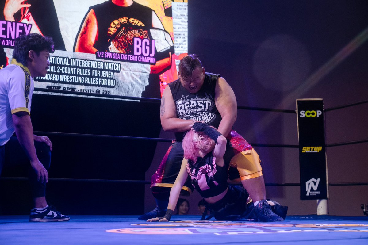 _BGJack's tweet image. Jeney is a very tenacious girl. Very gritty and unyielding too.
She has shown that she belongs in the ring!