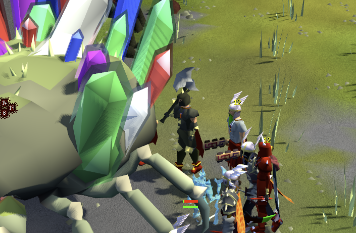 FelrynX's tweet image. local iron meme GRATEFUL for acquiring full dharok&apos;s