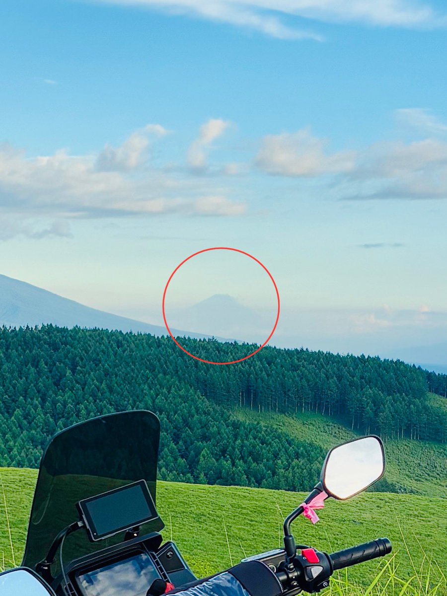 そう言えば
今回のビーナスラインツーリング🏍️🏍️🏍️
富士山🗻見えた👀（7月26日夕方）
ラッキー✌️
٩( ᐛ )و