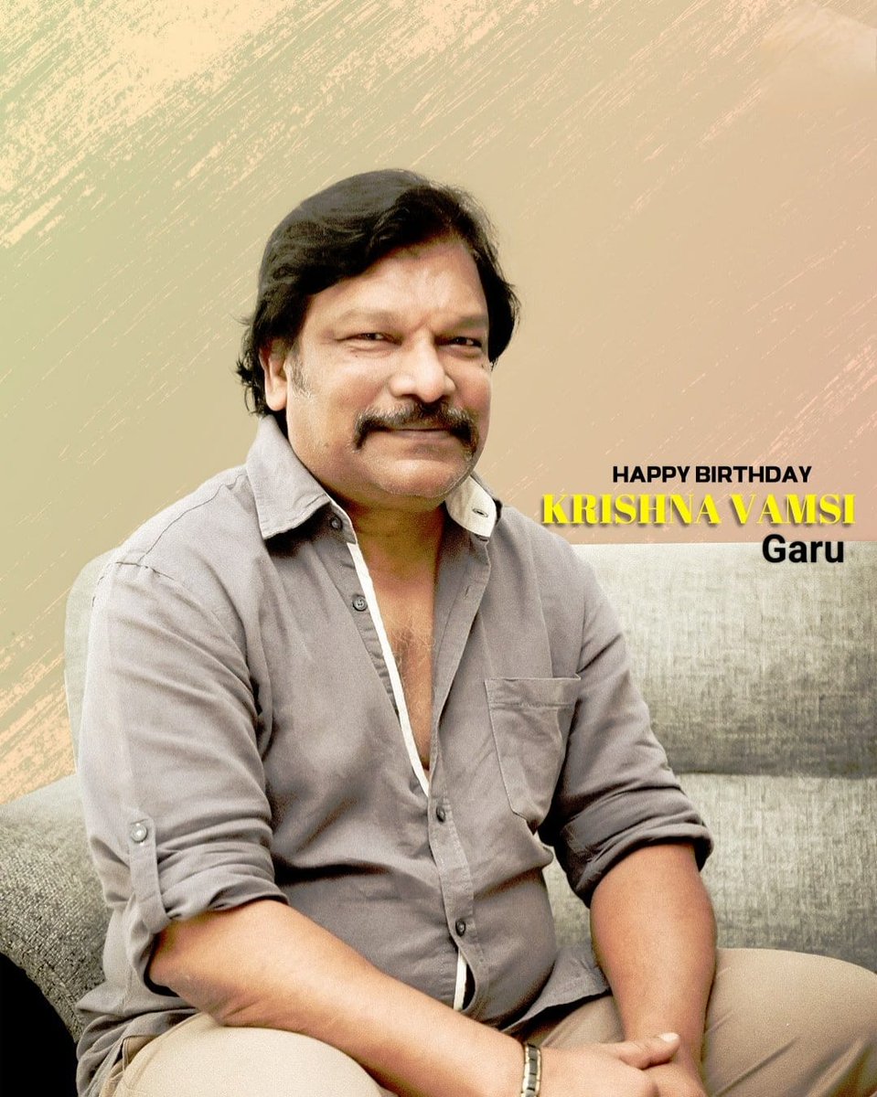 Rainbow Media (@rainbowmedia_) on Twitter photo Here's wishing a very Happy birthday to the master storyteller, Creative Director <a href="/director_kv/">Krishna Vamsi</a> ! 💐
Here’s to another year of weaving magic on screen and may your films continue to enthral audiences!
#KrishnaVamsi #HappyBirthdayKrishnavamsi #HBDkrishnavamsi #RainbowMedia Here's wishing a very Happy birthday to the master storyteller, Creative Director <a href="/director_kv/">Krishna Vamsi</a> ! 💐
Here’s to another year of weaving magic on screen and may your films continue to enthral audiences!
#KrishnaVamsi #HappyBirthdayKrishnavamsi #HBDkrishnavamsi #RainbowMedia