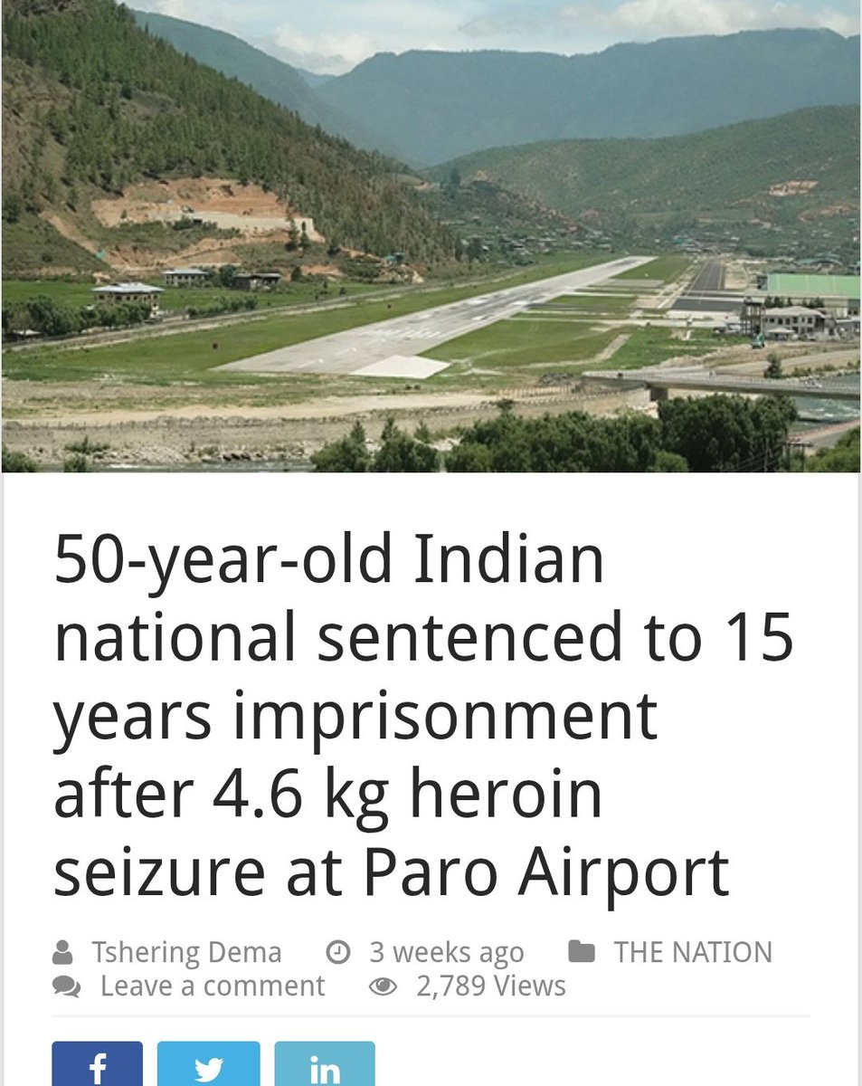 Chengchengpi's tweet photo. Thanil Wahengbam Meitei from Manipur, was apprehended for smuggling 4.610 kg of heroin into Bhutan. This case underscores the seriousness of narcotics trafficking and the legal consequences for those involved.

Source : https://t.co/tMorHvlcj9

@narcoticsbureau @PIB_India @adgpi https://t.co/GM0LXRw9nD