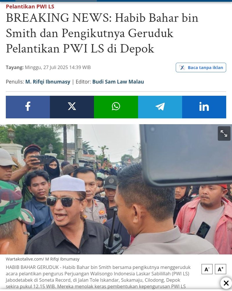 Just_mushlih's tweet image. BAHAR GERUDUK PELANTIKAN PWI LASKARSABILILLAH
weeeh
RAWE RAWE RANTAS PWI
KEPRET BAE BAHAR dan BEGUNDAL FPI
