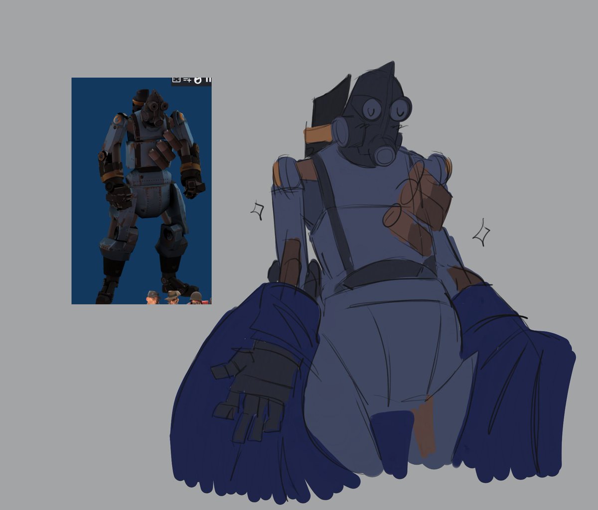 havnet posted in a bit my dearest pyro cover yourself up #TF2