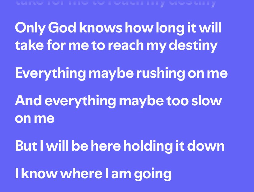 Mateyo2Daniel's tweet image. These lyrics now make sense 📍