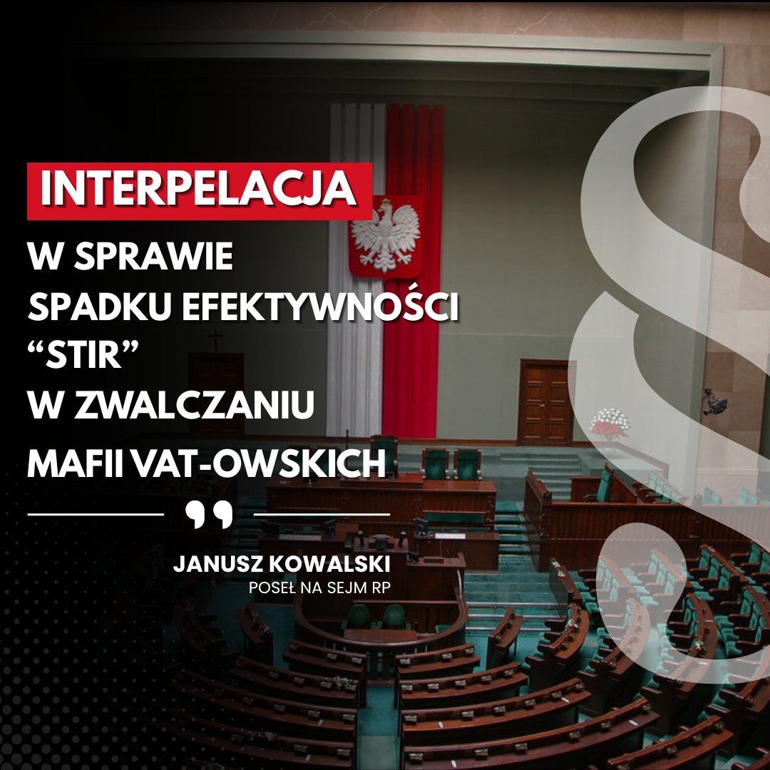 JKowalski_posel's tweet image. ✅Interpelacja w sprawie spadku efektywności Systemu Teleinformatycznego Izby Rozliczeniowej w mafii VAT-owskich.
STIR (System Teleinformatyczny Izby Rozliczeniowej) jest wypracowanym w Polsce pionierskim narzędziem analitycznym, które pozwala Krajowej Administracji Skarbowej na…