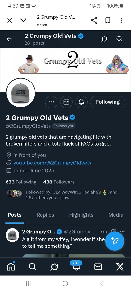 KJW (@hawkesbay69) on Twitter photo Can we get this veteran account some new friends, please give <a href="/2GrumpyOldVets/">2 Grumpy Old Vets</a> a follow, repost 💪 🫶 👊 💥 💯 🇺🇸 🫡 Can we get this veteran account some new friends, please give <a href="/2GrumpyOldVets/">2 Grumpy Old Vets</a> a follow, repost 💪 🫶 👊 💥 💯 🇺🇸 🫡