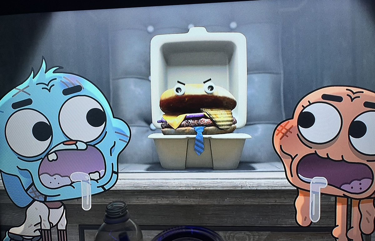zulthefool's tweet image. so the message in gumballs first episode back is LITERALLY βeat the richβ
peak has fucking RETURNED
#TheAmazingWorldOfGumball