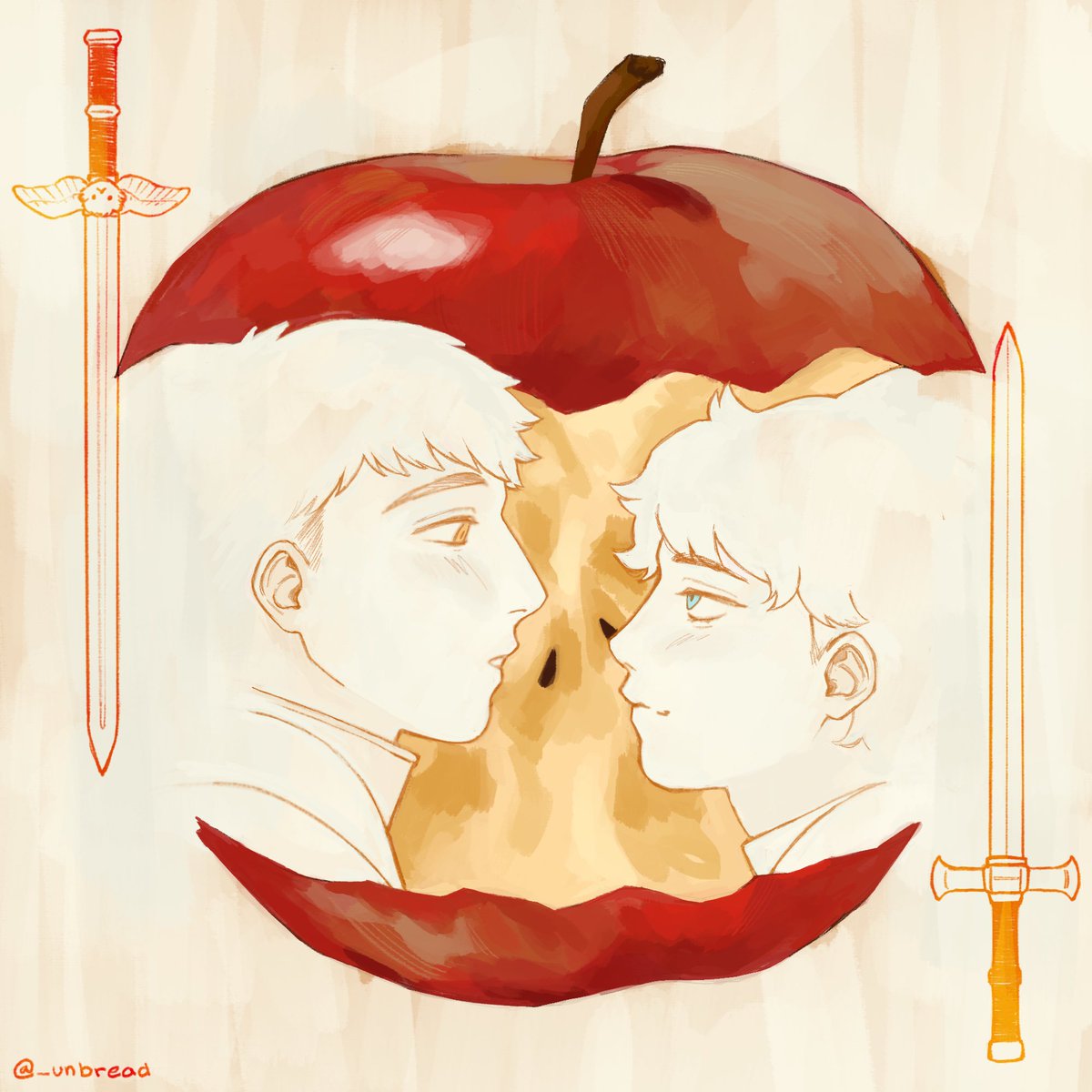 _unbread's tweet image. 🧀🍅 apple #labru #dungeonmeshi