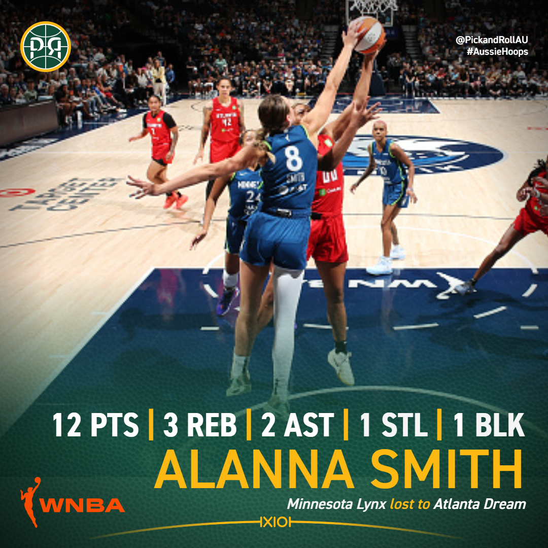 Alanna Smith was solid in Minnesota's narrow 86-90 loss to Atlanta in the WNBA.
#AussieHoops #WNBA