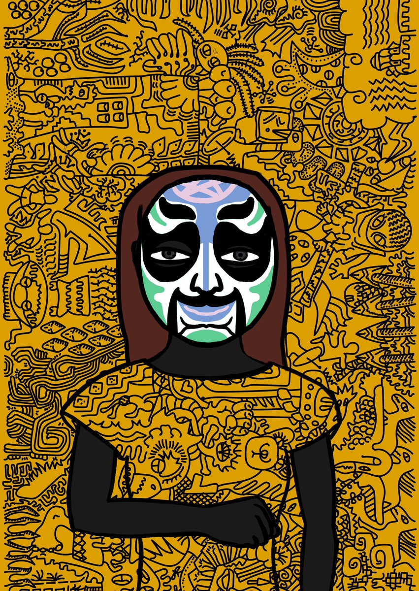 n175f15ch's tweet image. Love @TheHashmasks art.
