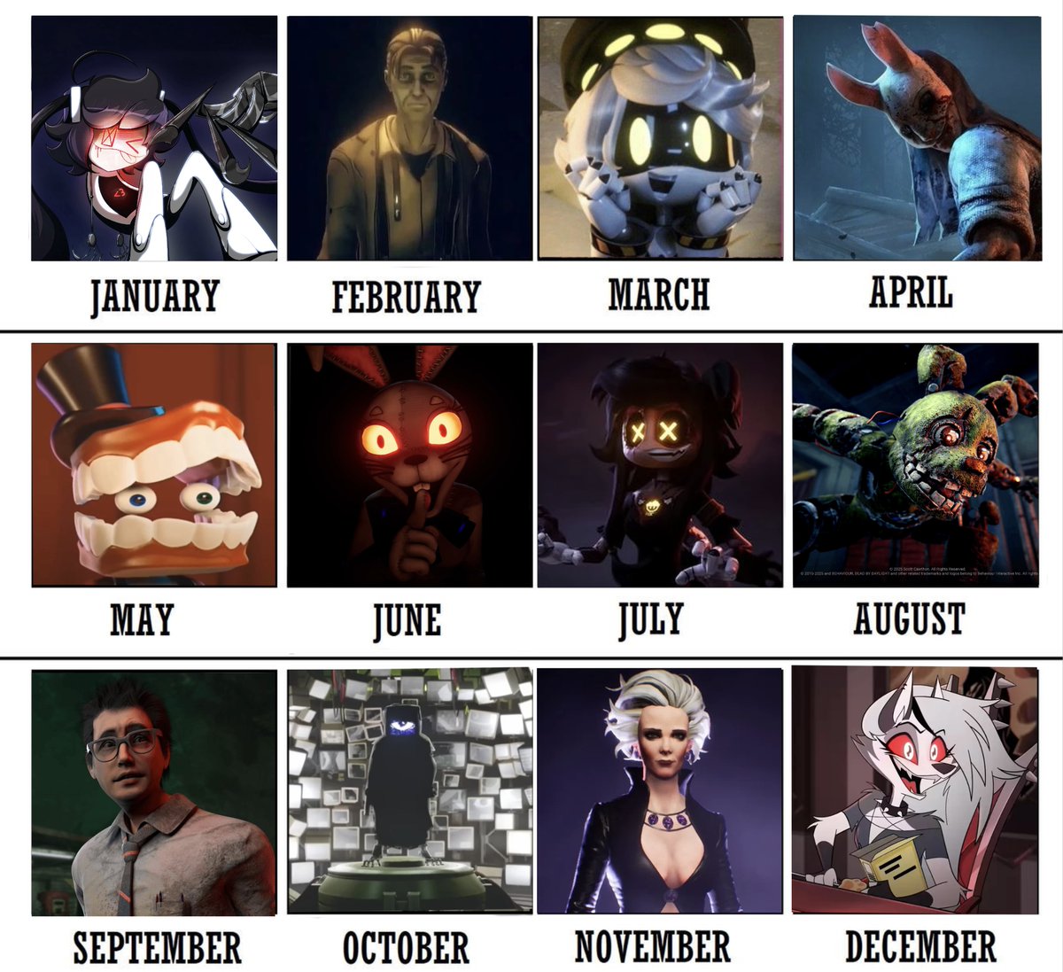 Smiley_quin's tweet image. Your month = my favorite character or whatever the kids are calling it these days