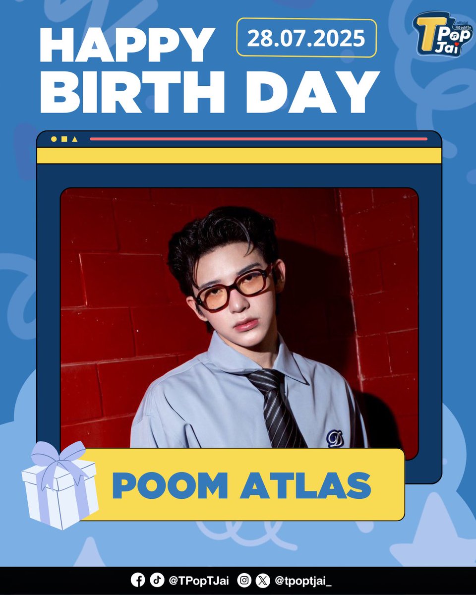 tpoptjai_'s tweet image. (28.07) happy birthday ✨🎂
to #PoomATLAS 🐼💗

#tpoptjai ขออวยพรให้ภูมิ มีความสุขมากๆ ถูกโอบกอดด้วยความรักจากแฟนๆ ทุกวันเต็มไปด้วยรอยยิ้ม ประสบความสำเร็จในทุกเรื่องที่ตั้งใจนะคะ❤️ 

#ทีป๊อปทีใจ #27YearsofPoomjai 
#แฮปปี้ภูมิใจยี่สิบเจ็ดปี 
#ATLAS_th #ATLASth