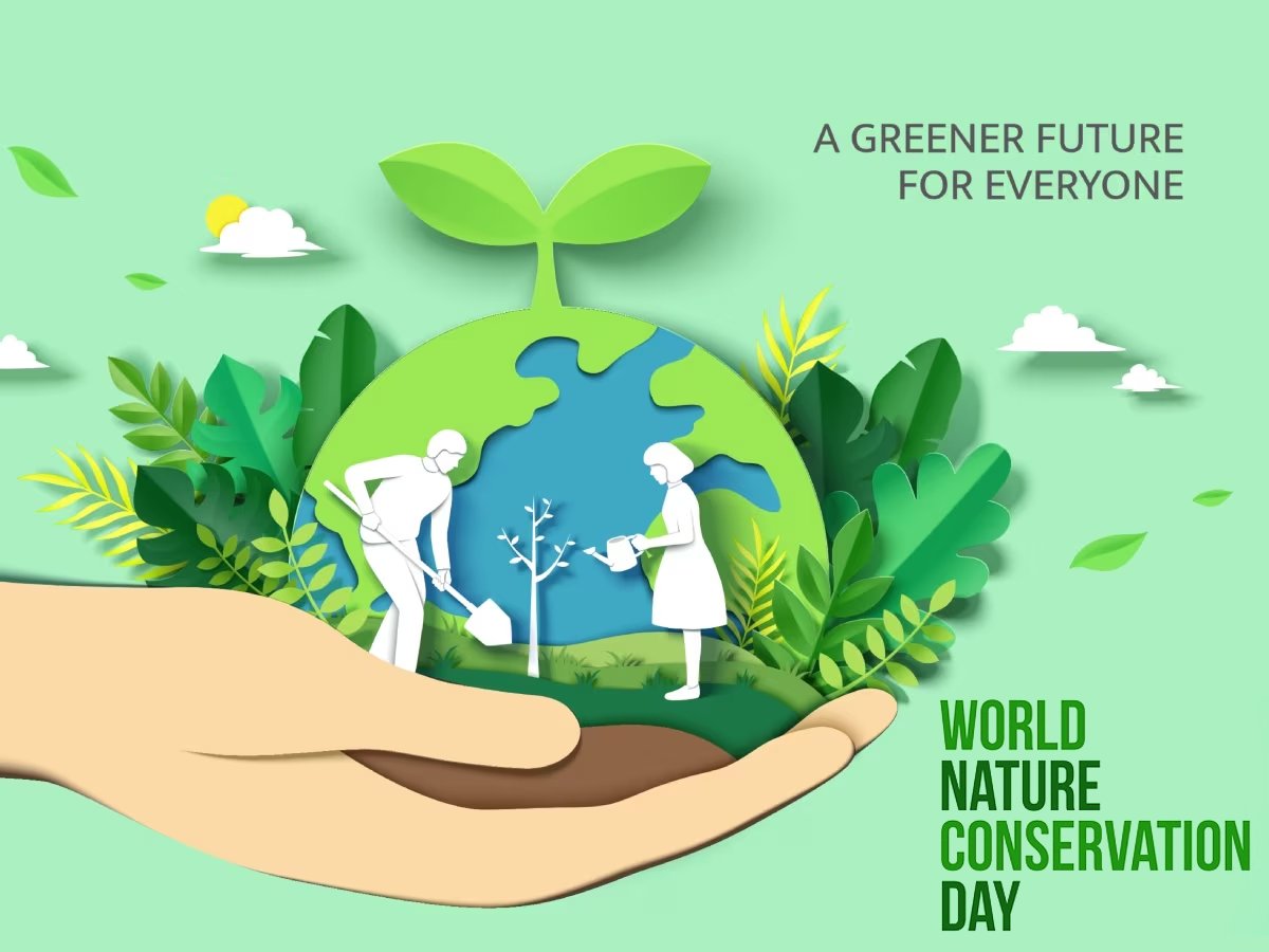 BJPShanthikumar's tweet image. On #WorldNatureConservationDay, let's honour the silent strength of nature.
We don't own this planet - we belong to it.
Every tree, bird, and breeze calls us to protect our only home. 🌍💚
#Nature