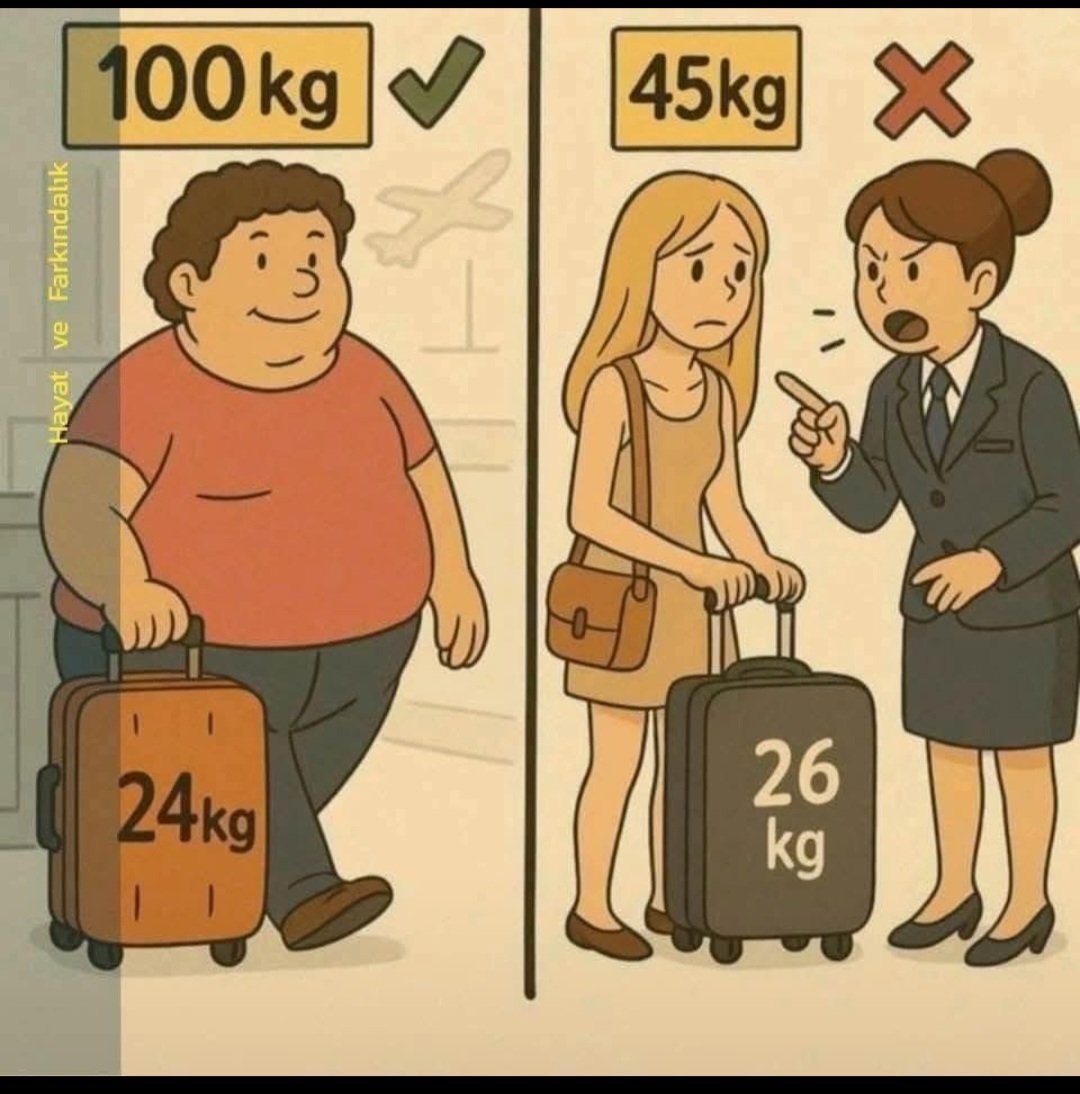 The Baggage Allowance Challenge in Domestic Airlines.

Its about "All Up Weight" of the aircraft, isnt it?

Why not incentivise people to remain fit?? 
Give them additional baggage allowance if combined weight of the passenger &amp; baggage is below 100 kg.

#HealthyLife