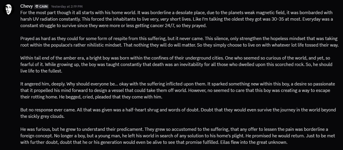 _StillProcess's tweet image. [] Wrote this for the reason why Eilas is like this. And tell me what ya think-