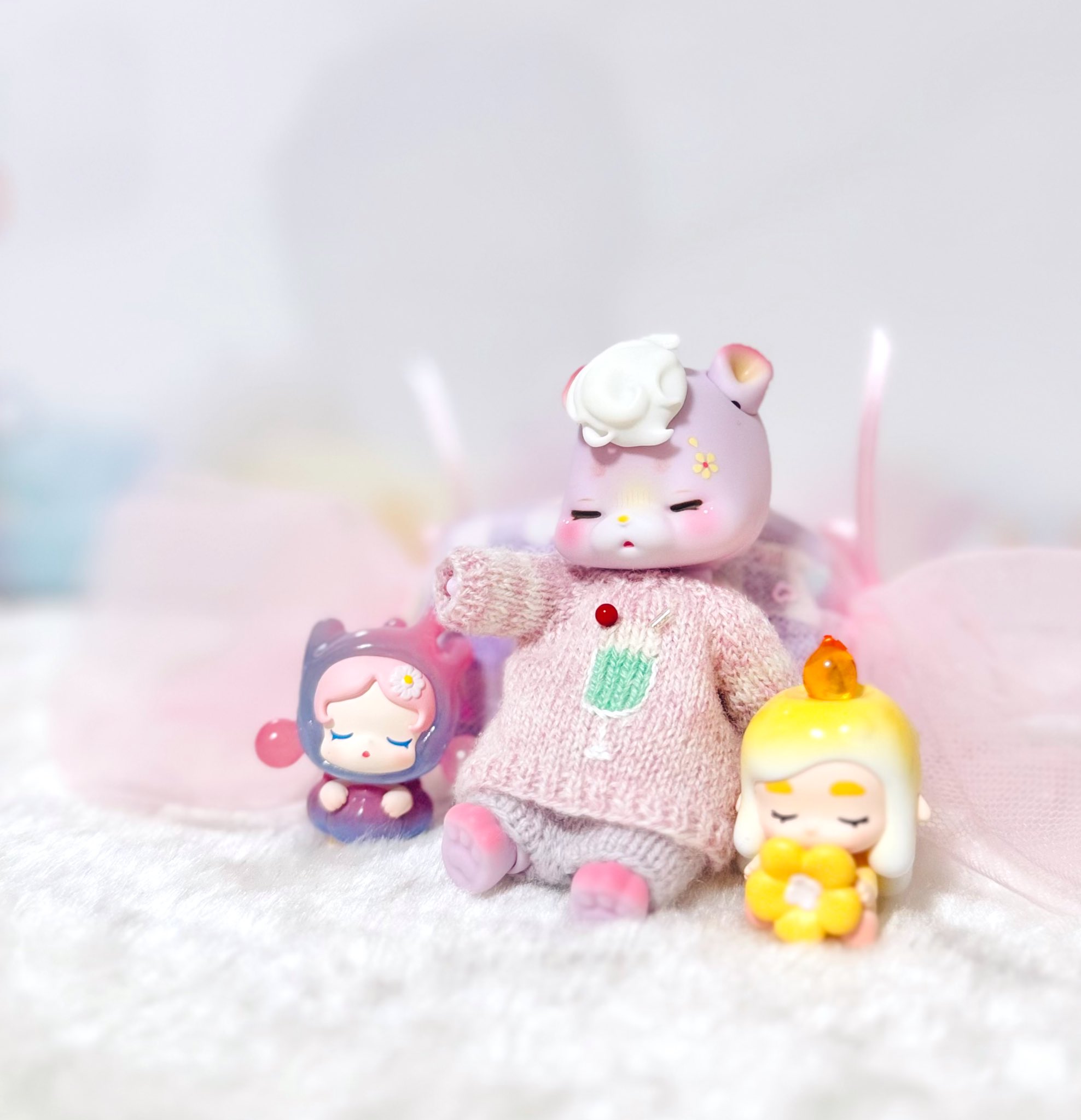 Milky様ご予約❤おねむちゃん♡エキゾチックベビー♡子猫ちゃん♡アートドール♡ 生後2週間♡泣き虫子猫ちゃん♡アートドール♡ぬいぐるみ
