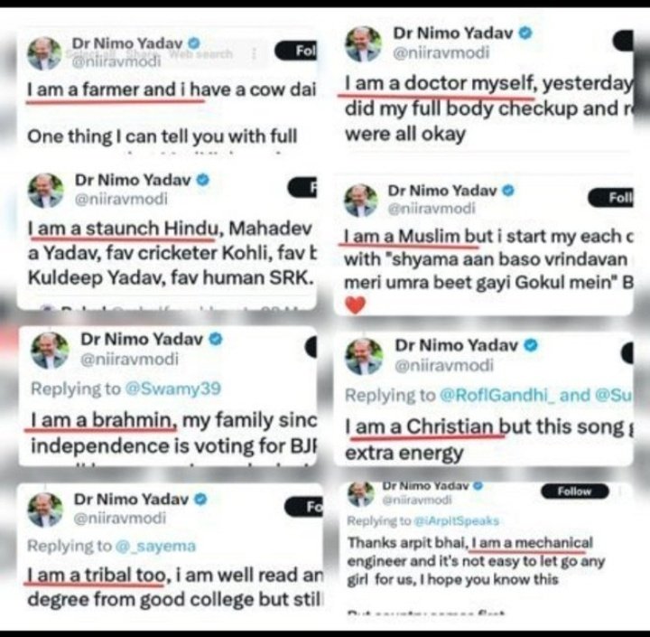 Mukesh_vala12's tweet image. ✍️ હે પાર્થ!
હું અને તું હજુ X ચલાવતા શીખ્યા નથી ત્યાં આ ડોક્ટર નિમો યાદવ નામનો મહાન મનુષ્ય X પર અનેક જન્મો લઈ ચૂક્યો છે.

બસ આનાથી વધારે સોશીયલ મીડિયાની વરવી વાસ્તવિકતાનું બીજું ઉદાહરણ મારી પાસે નથી.

મહાદેવ બચાવે આવા દાગીનાઓથી.
