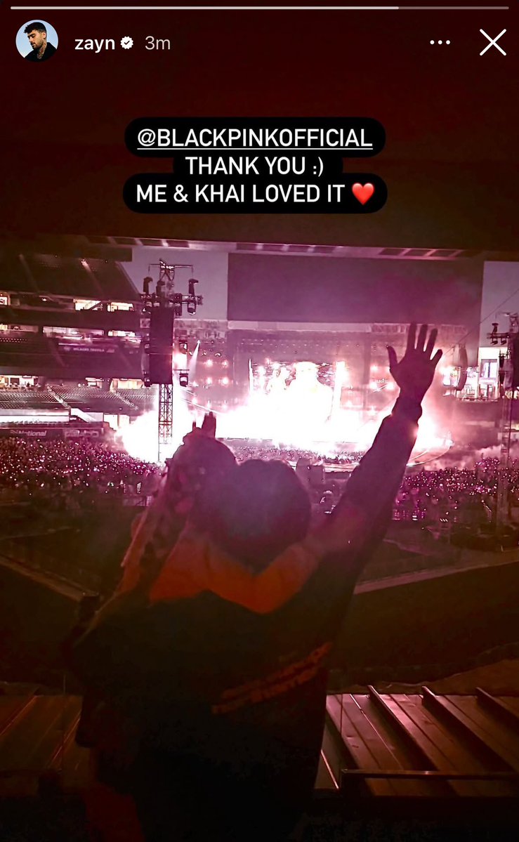 haileenated's tweet image. STOP ZAYN TOOK KHAI TO A BLACKPINK CONCERT😭😭😭