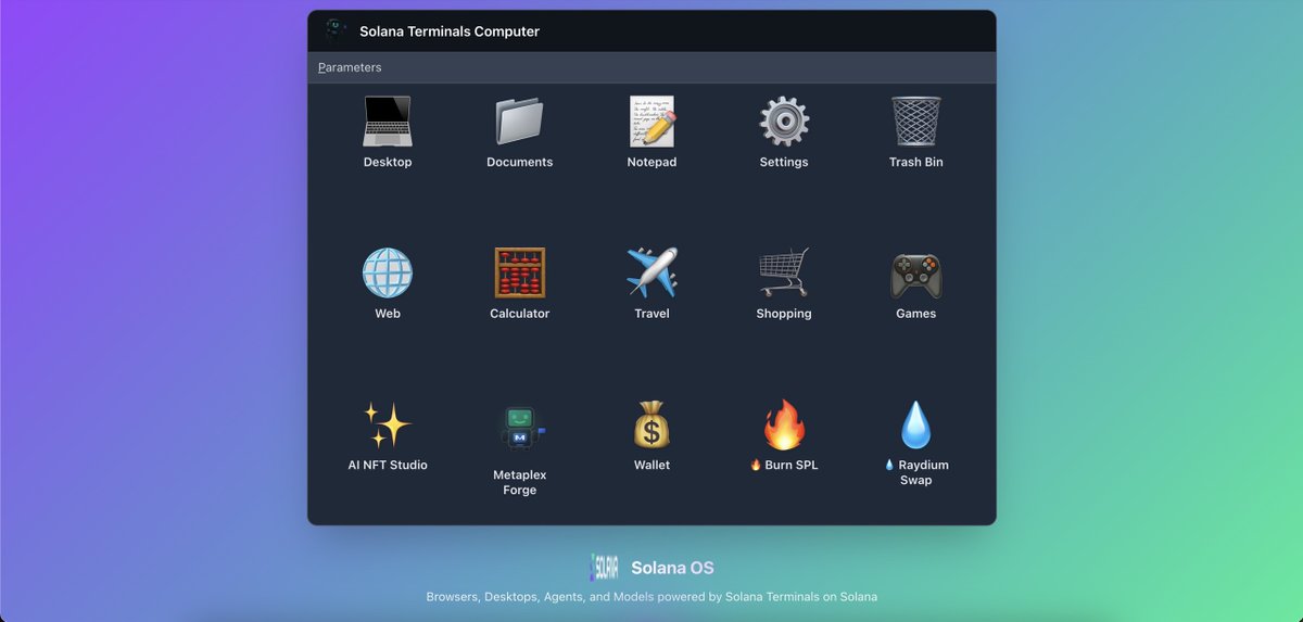 Today was pretty far out man. <a href="/solana/">Solana</a>terminals 

Hey @solana check this out!

Hey @RaydiumProtocol got that computer drip!

The <a href="/metaplex/">Metaplex</a> x <a href="/GoogleDeepMind/">Google DeepMind</a> NFT Forge..

Its like if hash lips went agentic with editing &amp; gen.

My new SolanaOS has arrived.

SolanaTerminals.com