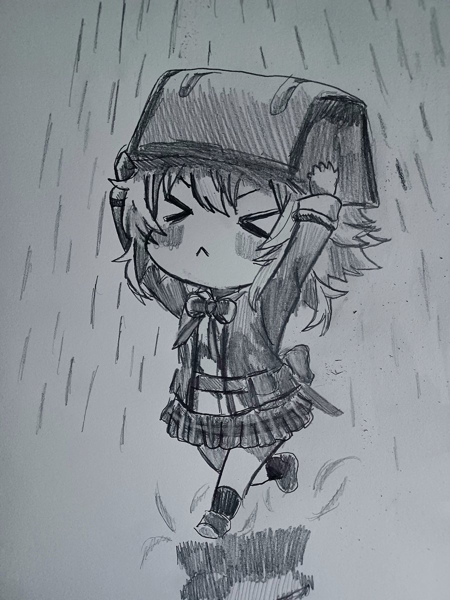 Chibi Fie caught in the Rain!