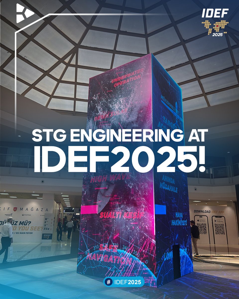 StgEngineering's tweet image. As STG Engineering, we participated in the International Defence Industry Fair (IDEF 2025), held in Istanbul between July 22-27.

 #IDEF2025 #STGEngineering #DefenseIndustry #Innovation #Technology