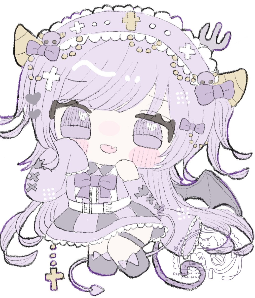 悪魔×メイド💜
#OC #illustration