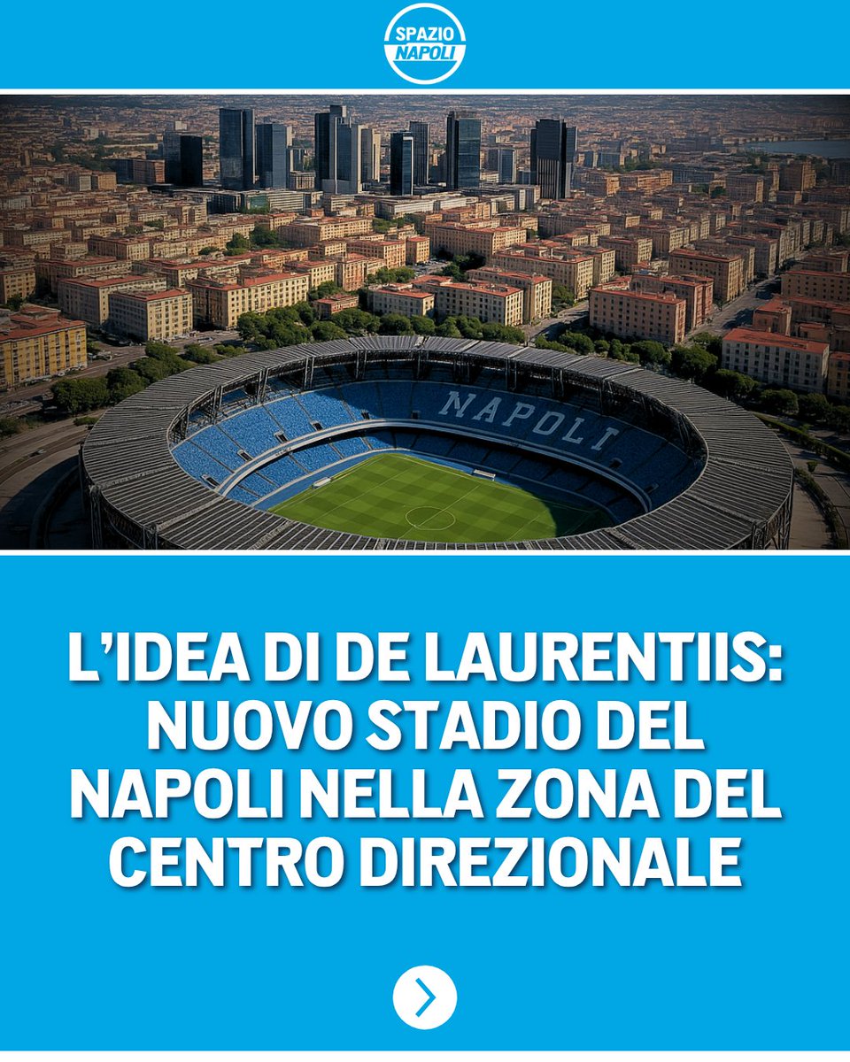 Spazio_Napoli's tweet image. 🆕 De Laurentiis è pronto a imbastire un progetto completamente nuovo per lo stadio del Napoli 😲🏟️
Come riportato da La Repubblica, il presidente del club partenopeo avrebbe intenzione di lasciare il Maradona e le conseguenti diatribe con il Comune per costruire un nuovo…